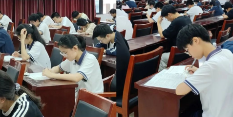 鄱阳中学举行“笔底波澜竞青春”学生古诗文基础能力大赛