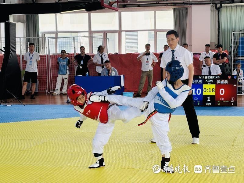 300小将“踢”响青春战鼓！青岛市六运会青少年跆拳道赛开打