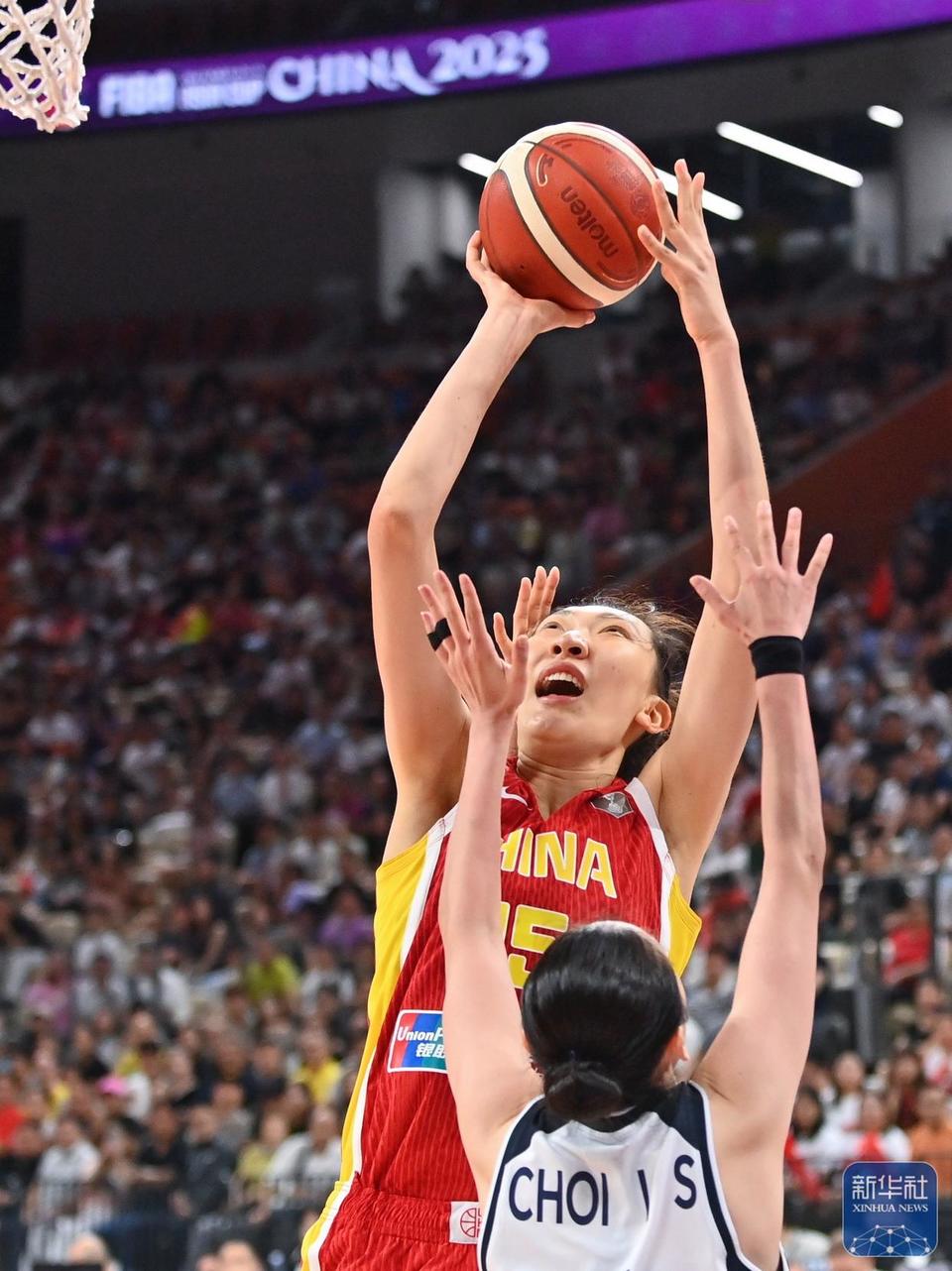 合则天下无双！张子宇、韩旭合砍36分，中国女篮91：69韩国