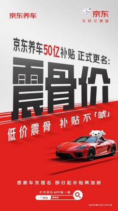 车主支招京东听劝：京东养车50亿补贴更名“震骨价”
