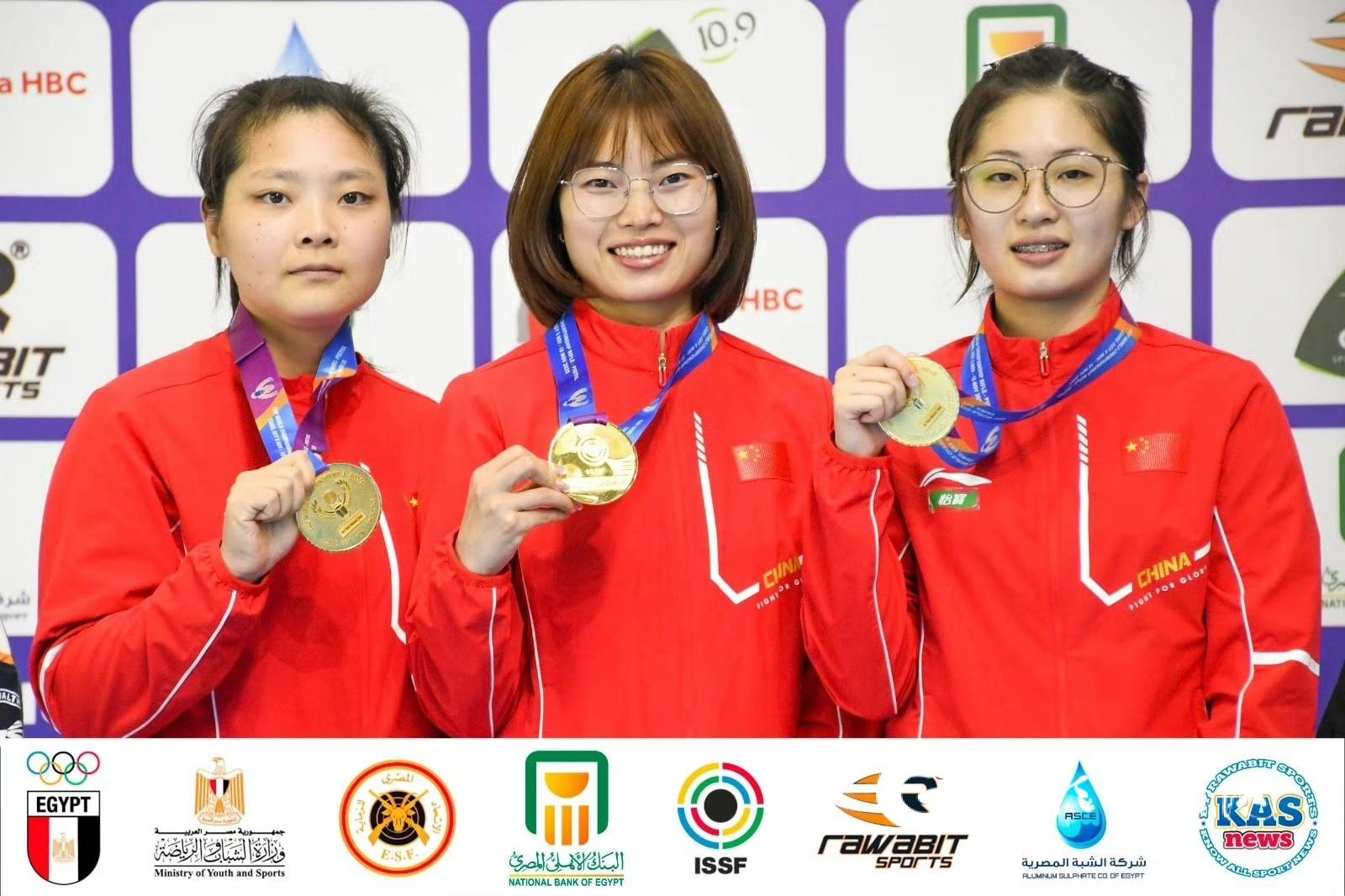 射击世锦赛 贵州健儿钱微破团体世界纪录夺金